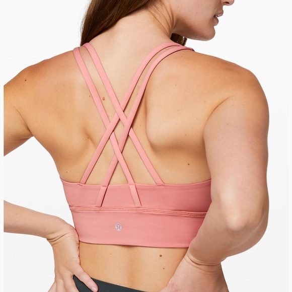 LULULEMON Longline Energy Bra 4 Peach Pink 🍑 - Picture 2 of 10
